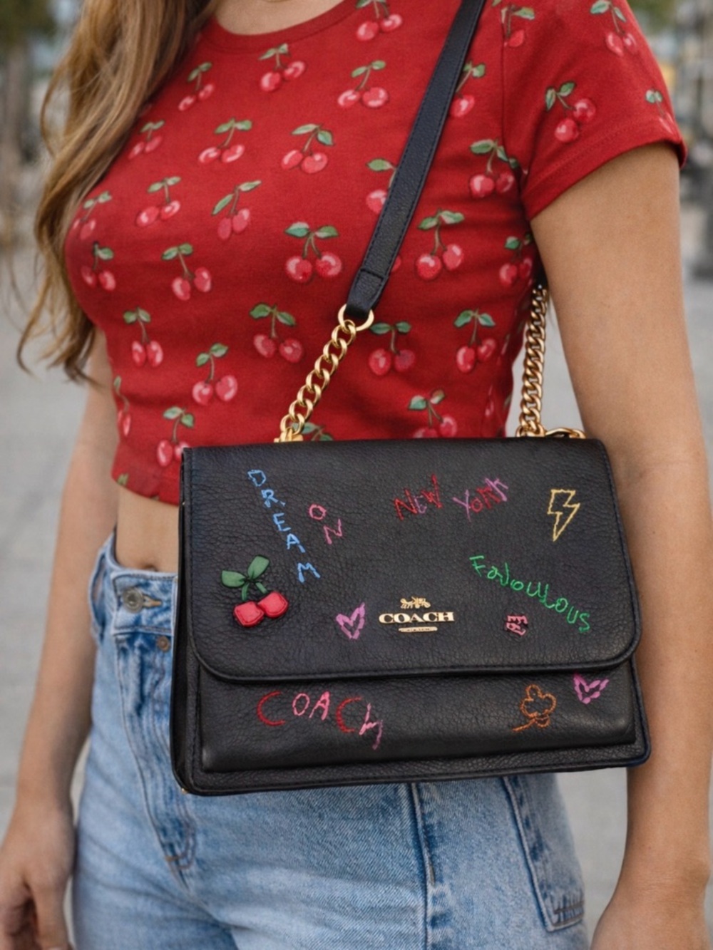 One-of-a-kind Coach bag ✨ 🩷💙🩷💙💚